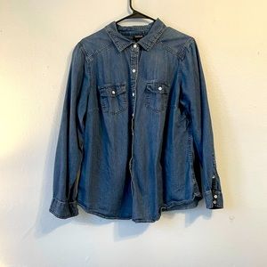 Chambray button down torrid